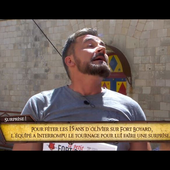 Olivier Minne en larmes pour ses 15 ans dans Fort Boyard.
