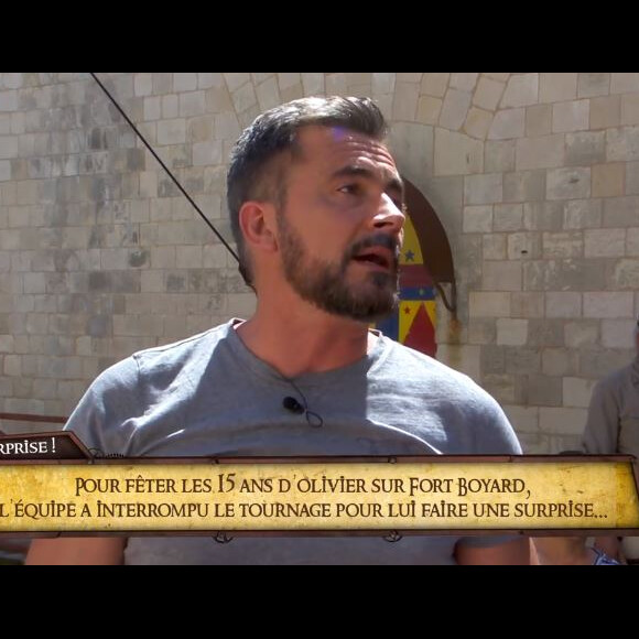 Olivier Minne en larmes pour ses 15 ans dans Fort Boyard.