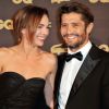 Bixente Lizarazu et Claire Keim - Soirée GQ au Musée d'Orsay à Paris le 16 janvier 2013.