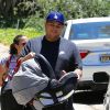 Exclusif - Rob Kardashian le jour de la fête des pères avec sa fille Dream et King Cairo le fils de Blac Chyna à Los Angeles le 18 juin 2017