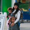 Exclusif - Blac Chyna et ses enfants, sa fille Dream Renée Kardashian et son fils King Cairo Stevenson sont allés à Legoland à Redondo Beach, le 10 juin 2017