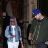 Blac Chyna et Rob Kardashian quittent ensemble le Tao Restaurant le 19 avril 2017 à Los Angeles. © CPA / Bestimage