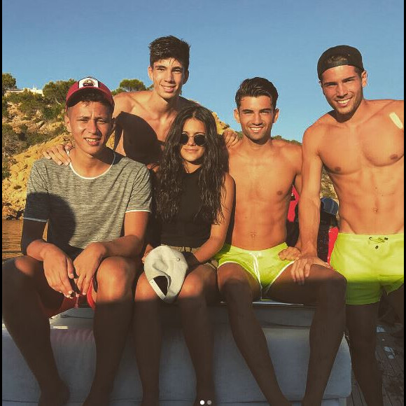 Luca Zidane partage une photo de famille sur Instagram, lors de vacances à Ibiza. Juillet 2017.