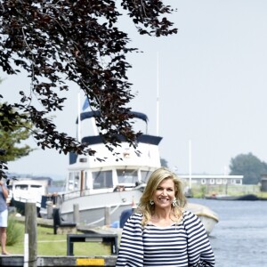 Le roi Willem-Alexander des Pays-Bas, la reine Maxima et leurs filles la princesse Catharina-Amalia, la princesse Alexia et la princesse Ariane ont posé le 7 juillet 2017 sur les bords du lac Kagerplassen à Warmond pour les photographes de presse, rendez-vous incontournable avant les vacances.