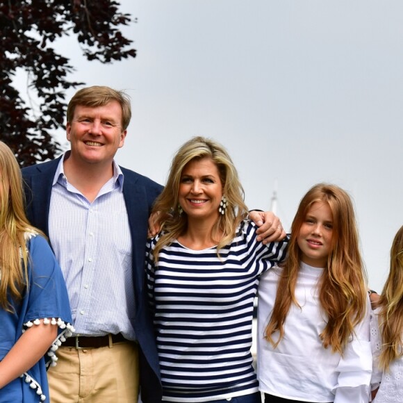 La princesse Amalia, le roi Willem-Alexander, la reine Maxima, la princesse Alexia, la princesse Ariane - Rendez-vous avec la famille royale des Pays-Bas à Warmond le 7 juillet 2017. 07/07/2017 - Warmond