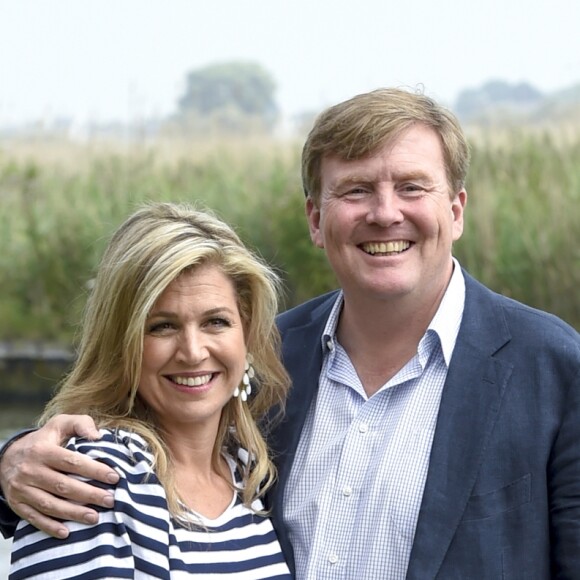 le roi Willem-Alexander, la reine Maxima - Rendez-vous avec la famille royale des Pays-Bas à Warmond le 7 juillet 2017.  The royal family makes a cruise on the Kagerplassen and pose on the quay during the annual summer photography session.07/07/2017 - Warmond