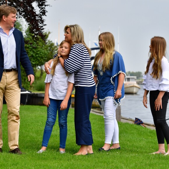 le roi Willem-Alexander, la princesse Ariane, la reine Maxima, La princesse Amalia et la princesse Alexia - Rendez-vous avec la famille royale des Pays-Bas à Warmond le 7 juillet 2017. 07/07/2017 - Warmond