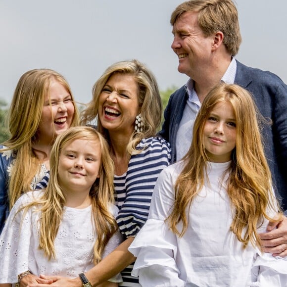 La princesse Amalia, la reine Maxima, le roi Willem-Alexander, la princesse Ariane, la princesse Alexia - Rendez-vous avec la famille royale des Pays-Bas à Warmond le 7 juillet 2017. 07/07/2017 - Warmond