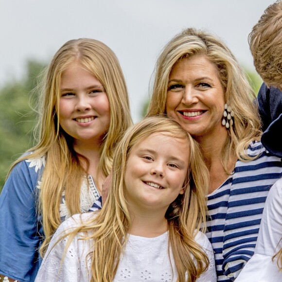 La princesse Amalia, la reine Maxima, le roi Willem-Alexander, la princesse Ariane, la princesse Alexia - Rendez-vous avec la famille royale des Pays-Bas à Warmond le 7 juillet 2017. 07/07/2017 - Warmond