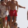 Cristiano Ronaldo en vacances avec sa compagne Georgina Rodriguez et Cristiano Ronaldo Jr se baladent à Formentera le 11 juillet 2017.