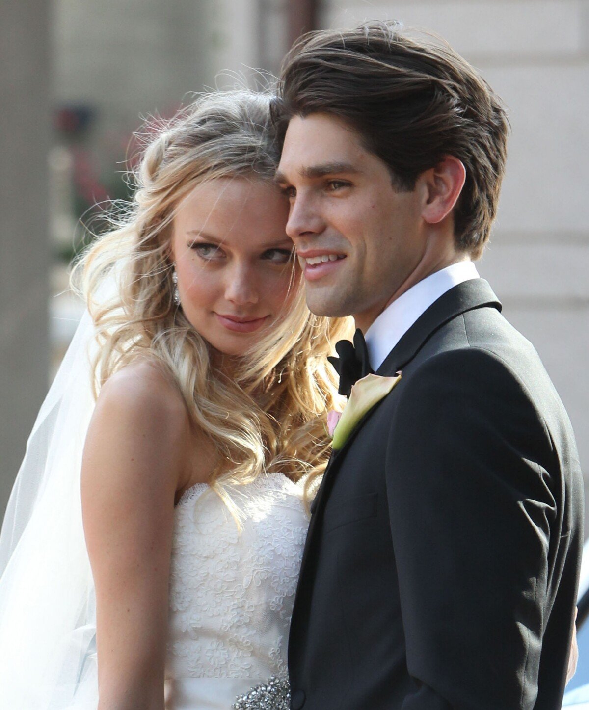 Photo : Melissa Ordway et Justin Gaston le jour de leur mariage à Atlanta  (Géorgie) le 22 septembre 2012 - Purepeople