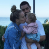 Melissa Ordway, Justin Gaston et leur fille Olivia (1 an) le 26 juin 2017