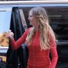 Heidi Klum arrive à son hôtel à New York le 21 juin 2017.