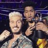 M. Pokora pose avec le gagnant de The Voice sur 6. Instagarm, le 10 juin 2017