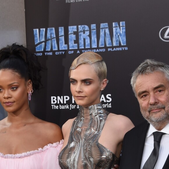 Dane DeHaan, Rihanna, Cara Delevingne, Luc Besson, Kris Wu à la première du film "Valérian et la Cité des milles planètes" au TCL Chinese Theater à Hollywood, le 17 juillet 2017 © Chris Delmas/Bestimage