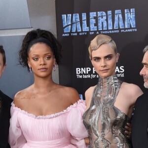 Dane DeHaan, Rihanna, Cara Delevingne, Luc Besson, Kris Wu à la première du film "Valérian et la Cité des milles planètes" au TCL Chinese Theater à Hollywood, le 17 juillet 2017 © Chris Delmas/Bestimage