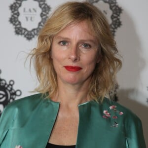 Karin Viard - People au défilé de mode Haute-Couture automne-hiver 2017/2018 "Lan Yu" à l'hôtel Intercontinental à Paris, le 5 juillet 2017. © Denis Guignebourg / Bestimage