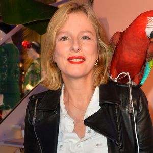 Semi-Exclusif - Karin Viard lors de la réouverture de la boutique "Tara Jarmon" sur les Champs Elysées à Paris, le 16 mars 2017. © Coadic Guirec/Bestimage