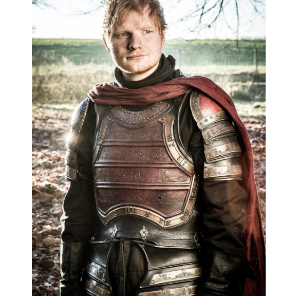 Ed Sheeran dans les nouveaux épisodes des Game Of Thrones - Photo publiée sur Instagram le 18 juillet 2017
