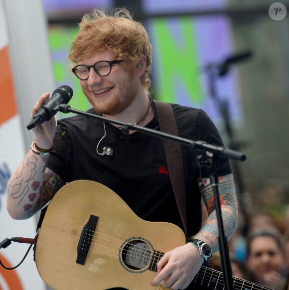 Ed Sheeran lors du Citi Concert Series sur la place du Rockefeller à New York City, New York, Etats-Unis, le 6 juillet 2017.