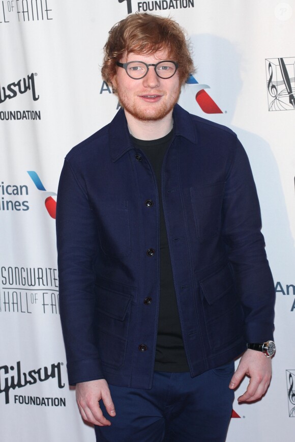 Ed Sheeran - 48ème soirée annuelle de gala des "Songwriters Hall Of Fame Induction and Awards" à l'hôtel Marriott Marquis à New York City, New York, Etats-Unis, le 15 juin 2017.