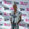 Aaron Carter chante à la fête Flamingo GO Pool à Las Vegas le 15 avril 2017. © CPA/Bestimage
