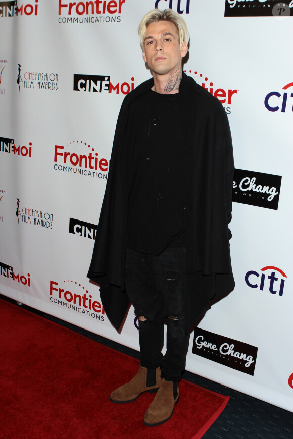 Aaron Carter à la soirée "CineFashion Film Awards" à Beverly Hills. Le 15 décembre 2016