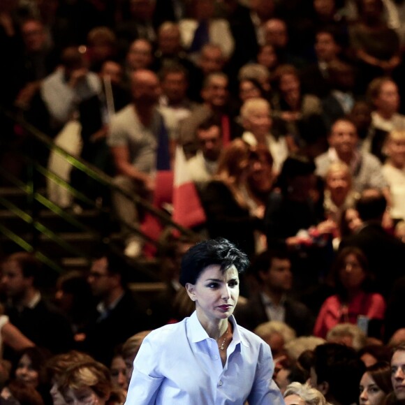 Rachida Dati - Meeting "Tout pour la France" de Nicolas Sarkozy au Zénith de Paris, France, le 9 octobre 2016. © Stéphane Lemouton/Bestimage