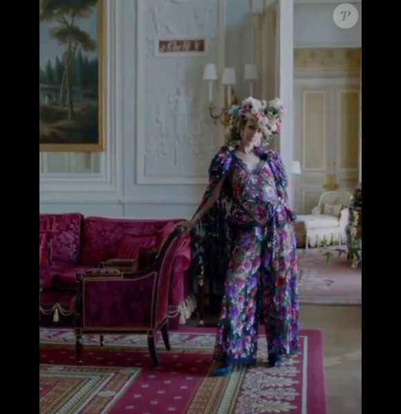 Capture d'écran de la vidéo du shooting de Céline Dion pour Vogue. Instagram, juillet 2017