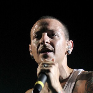 Chester Bennington de Linkin Park à West Palm Beach, le 3 août 2008.