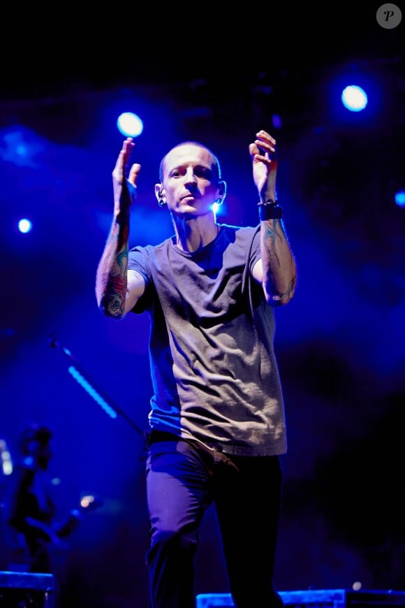 Chester Bennington au Rock am Ring 2014.