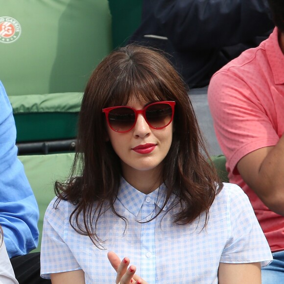 Nolwenn Leroy dans les tribunes lors du Tournoi de Roland-Garros (les Internationaux de France de tennis) à Paris, le 27 mai 2016. © Cyril Moreau/Bestimage