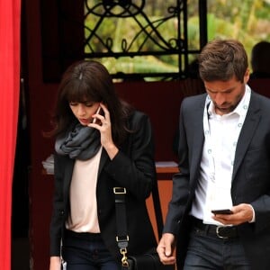 Nolwenn Leroy et son compagnon Arnaud Clément lors du Monte Carlo Rolex Masters 2016, le jour de la finale, au Monte-Carlo Country-Club à Roquebrune-Cap-Martin, le 17 avril 2016. © Bruno Bebert/Bestimage