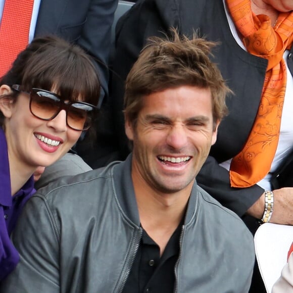 Nolwenn Leroy et Arnaud Clément à Roland Garros à Paris, le 9 juin 2012