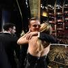 Leonardo DiCaprio félicité par son amie Kate Winslet - 88e cérémonie des Oscars à Los Angeles le 28 février 2016