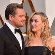 Leonardo DiCaprio et Kate Winslet - 88e cérémonie des Oscars à Los Angeles le 28 février 2016