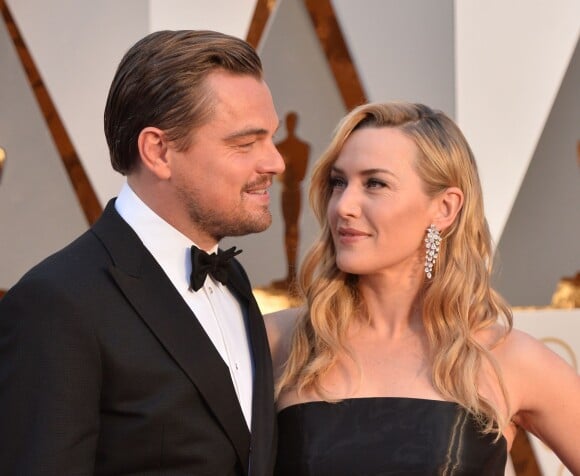 Leonardo DiCaprio et Kate Winslet - 88e cérémonie des Oscars à Los Angeles le 28 février 2016