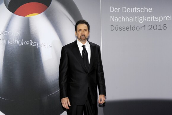 Nicolas Cage à la soirée "Deutscher Nachhaltigkeitspreis 2016" à l'hôtel Maritim à Düsseldorf. Le 25 novembre 2016