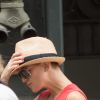 Exclusif - Kate Hudson, la tête rasée, sur le tournage du film 'Sister' à Los Angeles, le 2 août 2017