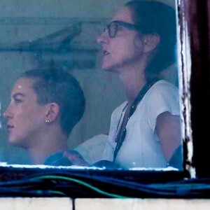 Exclusif -  Kate Hudson se rase la tête pour le tournage d'un film à Los Angeles, le 25 juillet 2017