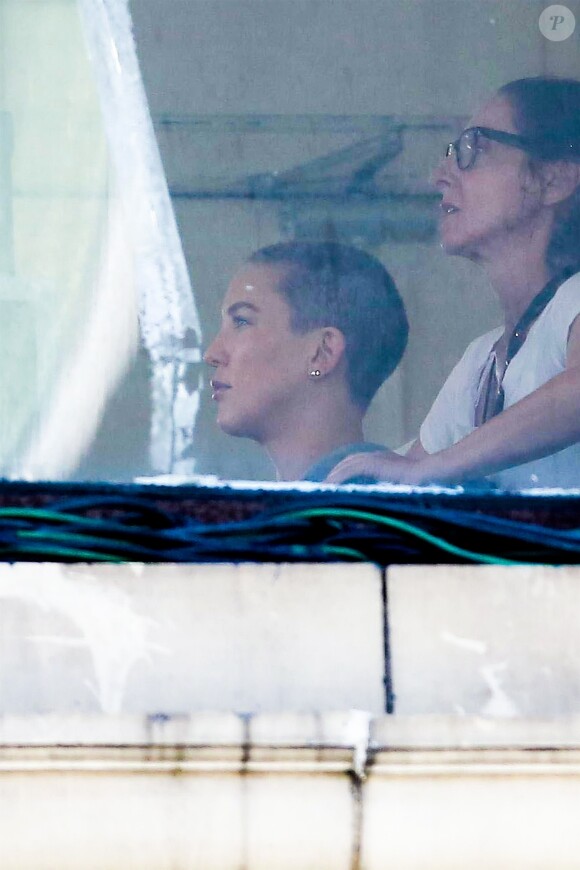 Exclusif -  Kate Hudson se rase la tête pour le tournage d'un film à Los Angeles, le 25 juillet 2017