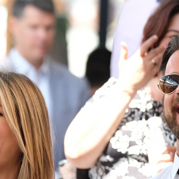 Jennifer Aniston et son mari Justin Theroux - Jason Bateman reçoit son étoile sur le Walk of Fame à Hollywood, le 26 juillet 2017