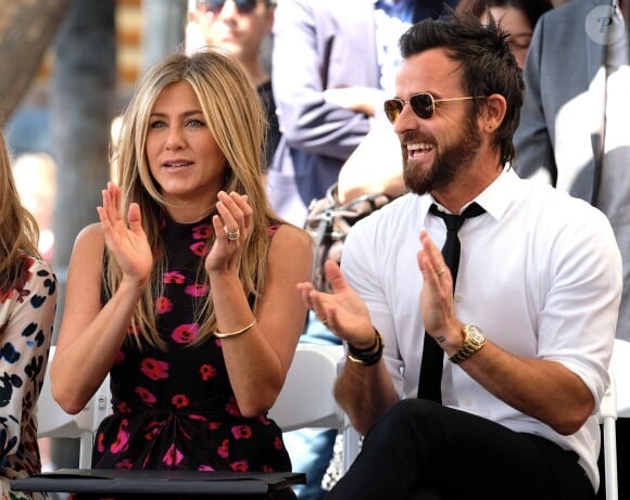 Jennifer Aniston et son mari Justin Theroux - Jason Bateman reçoit son étoile sur le Walk of Fame à Hollywood, le 26 juillet 2017