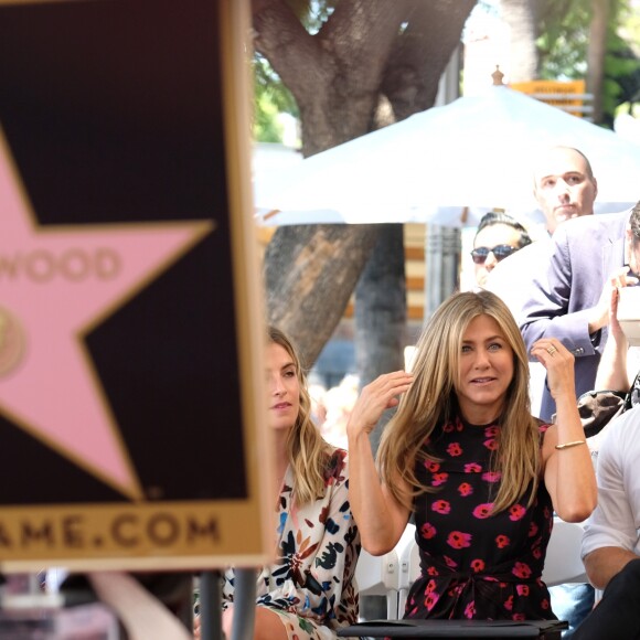 Jennifer Aniston et son mari Justin Theroux - Jason Bateman reçoit son étoile sur le Walk of Fame à Hollywood, le 26 juillet 2017