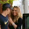 Exclusif - Mariah Carey et son compagnon Bryan Tanaka quittent un restaurant à Beverly Hills le 20 juillet 2017.