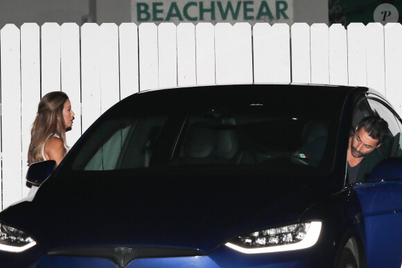 Eva Longoria et son mari José Baston arrivent au restaurant Giorgio Baldi à Santa Monica le 29 Juillet 2017