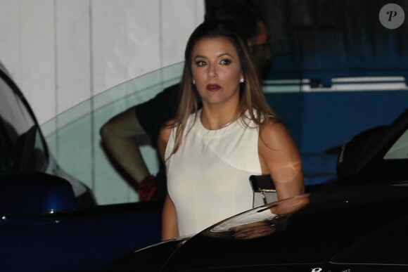 Eva Longoria et son mari José Baston arrivent au restaurant Giorgio Baldi à Santa Monica le 29 Juillet 2017