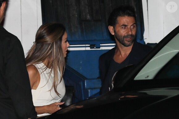 Eva Longoria et son mari José Baston arrivent au restaurant Giorgio Baldi à Santa Monica le 29 Juillet 2017