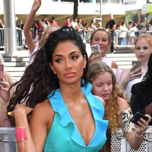 Nicole Scherzinger - Arrivée du jury de l'émission X factor à Londres le 21 juillet 2017.