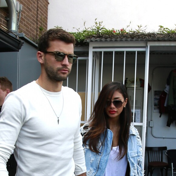 Nicole Scherzinger et son compagnon Grigor Dimitrov sont allés déjeuner au restaurant Il Pastaio à Beverly Hills, le 2 mars 2017